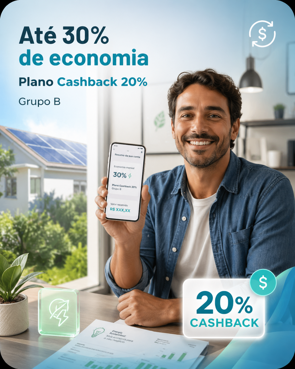 Plano Grupo B Cashback 20%